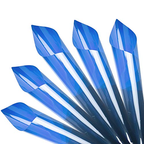 5 Piezas Filtro de Luz de Gel Filtro de Corrección de Color 50x40cm Filtro de Color de Iluminación Transparente para Foco de 800W Cabezal Rojo Fotografía Estudio Fotográfico Azul Cover