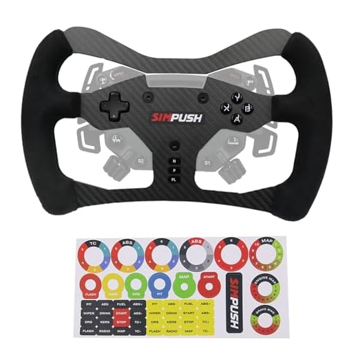 Formula F1 Racing Sim Wheel Mod GT3 GT4 For PXN VD4/VD6 Bundle WAS Direct Drive Racing Wheel;Supper lightweight Original Carbon Fiber Suede For PXN 4 Nm/6 Nm Servo Motor Base Steering