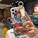 Lastma for iPhone 16 Pro Max Case with Stand Handle Wrist Strap Kickstand Glitter Bling Cute Cartoon IMD Soft TPU Shockproof Protective Phone Case for Girls and Women - Sunflower