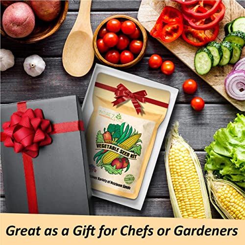 Naturez Edge 30 Variety Vegetable And Herb Seeds For Planting, Survival Seed Vault And Doomsday Prepping Supplies, Gardening Seeds Variety Pack #TOP3