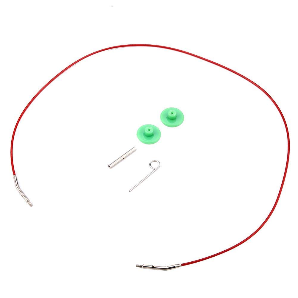 Samfox - Set di ferri da maglia, 13 pezzi/set intercambiabile in alluminio bambù 2,75 mm-10 mm ferri da maglia circolari fatti a mano