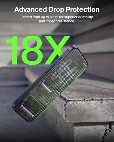 Belkin ScreenForce InvisiGlass Privacy Screen Protector for iPhone 17 Pro Max, Scratch-Resistant Impact Protection w/Included Easy Align Tray for Bubble Free Application - Made with Recycled Glass - image 3