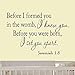 Before I Formed You in The Womb I Knew You. Before You were Born, I Set You Apart. Jeremiah 1-5 Vinyl Wall Art Religious Home Decor Bible Scripture Quote Nursery Wall Decal