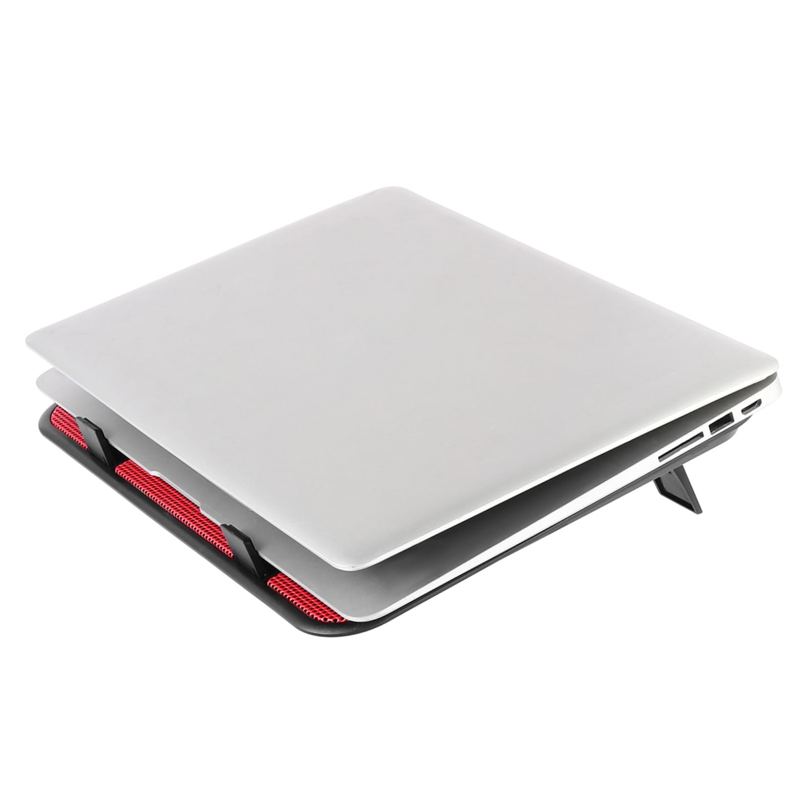 Enfriador Portátil Ventiladores USB Externo Almohadilla De Enfriamiento Soporte Delgado Panel Metálico