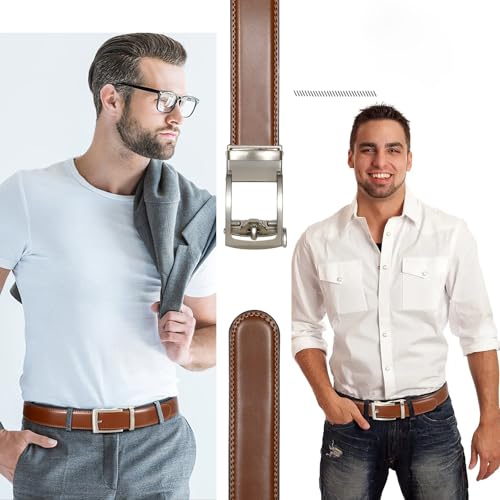 Mens Belts Leather Ratchet Black Belt Men Adjustable Buckle Ratchet Belts For men Casual Dress2