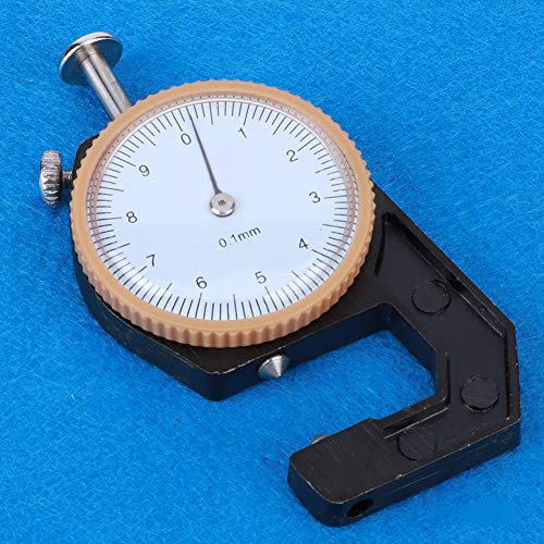 Calibrador de espesor Preciso 0-10mm, negro, herramienta portátil de medición con dial transparente y duradero para medición de espesor de pared/acero miniatura 5