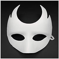 Vista 7 de 14 PCS DIY White Masks Paper Half Face Masquerade Masks Craft Mardi Gras Mask Paintable Blank Halloween Party Mask