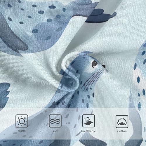 Toddler Briefs, Seal Blue Cotton Underwear Girls, 2T–8 Years3