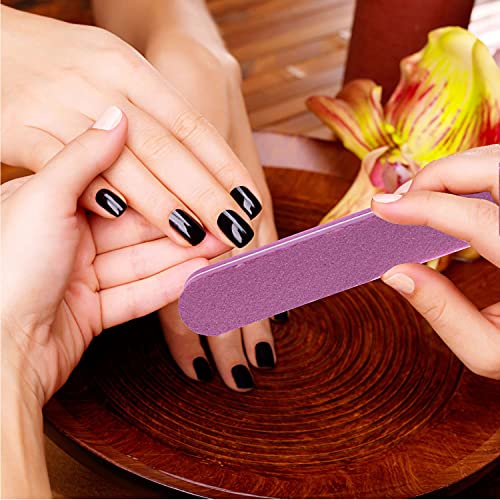 Nail Files And Buffers, 24 Pieces Manicure Tools Kit, Rectangular Nail Buffer Block And 100/180 & 80/100 Grit Nail File, 7 Way Nail File & Nail Polishing Buffer For Nail Care #TOP4