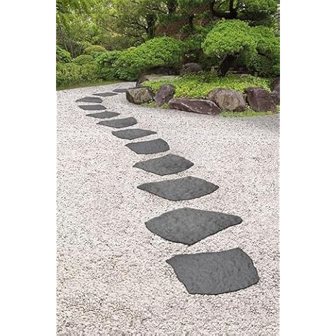 Nicoman Recycled Rubber Garden Stepping Stones Set Cover