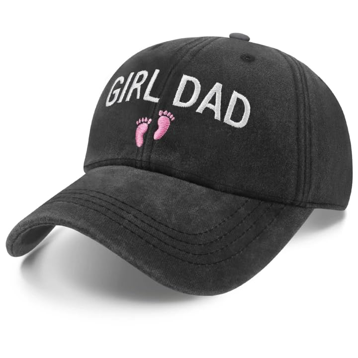 XIAOSLMP Girl Dad Hat Fathers Day or Birthday Gifts from Son Daughter Wife Girl Dad Gifts Embroidery Adjustable Cotton Baseball Cap
