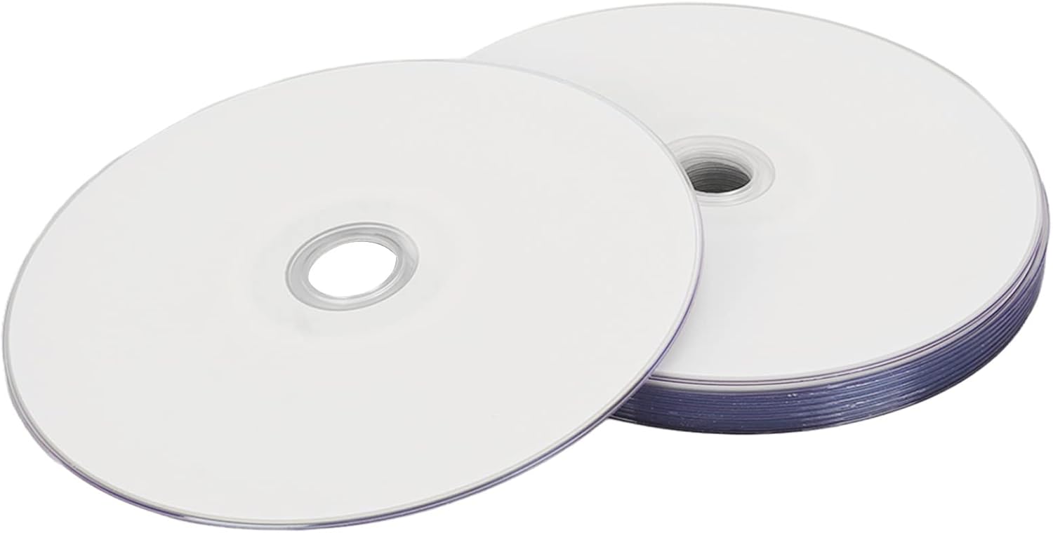 DVD R Disk High Speed 16x Recordable Media Disc for Music Video Photos, Robust PC Material, 10 Box Included (50PCS)
