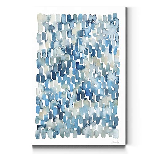 Renditions Gallery Portrait Canvas Wall Art: Neutral Geometric, Bright Fractal