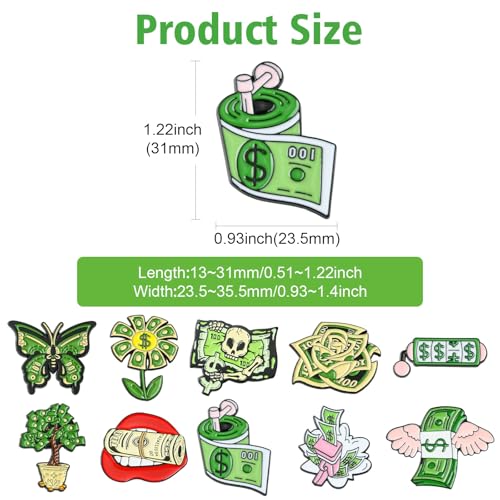 Image of Airssory Mixed Styles Bee Flower Tarot Ribbon Travel Theme Alloy Brooches Pins for DIY Clothes Backpack Hats Jackets Craft