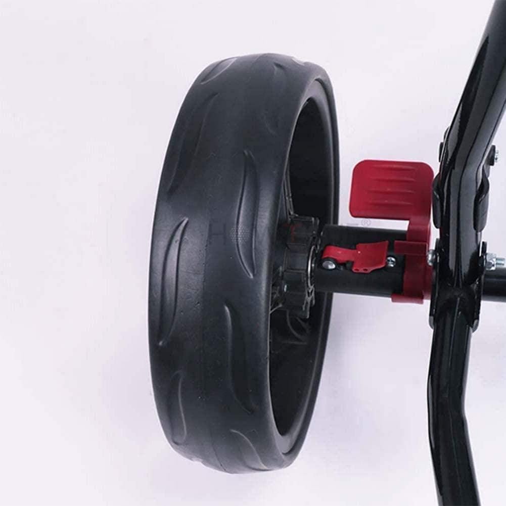 Golf Trolley 3 Wheel Golf Cart, 3 Wheel Trolley Swivel Folding Pull Push Golf Cart,with Score Board, Foot Brake, Quick Open and Close Golf Pull Cart