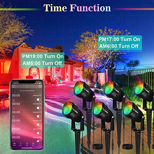 Remon Outdoor Smart Rgb Landscape Lights, 30W Low Voltage Remote Control Waterproof Spotlight For Garden Yard Patio Lawn Pathway Party #TOP2
