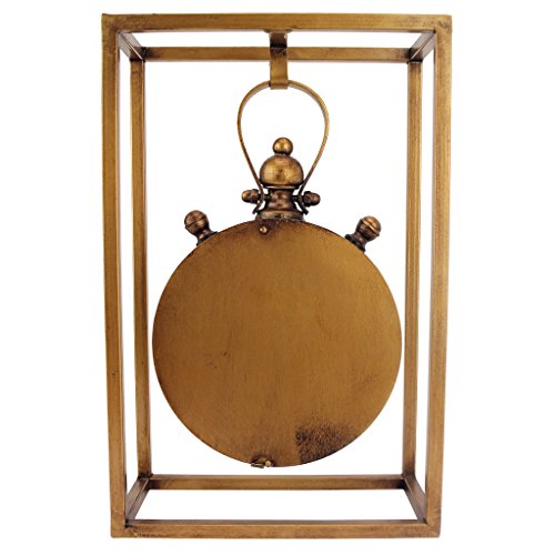 Design Toscano Industrial Age Mantel Clock, 13 Inch, Metalware, Brass #TOP3