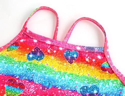 Image of TENVDA Girls One Piece Swimsuits Sport Halter Swimwear Beach Bathing Suit