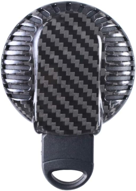 Cnoula11 Carbon Fiber Key Fob Cover, Remote Key Fob Case Protector for BMW F55 5-Door 2015-up, Black
