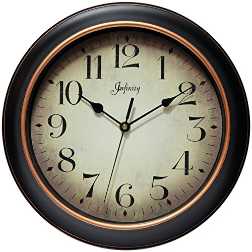 Infinity Instruments 14877Bg-2732 Precedent Silent Sweep 12 Inch Wall Clock #TOP27
