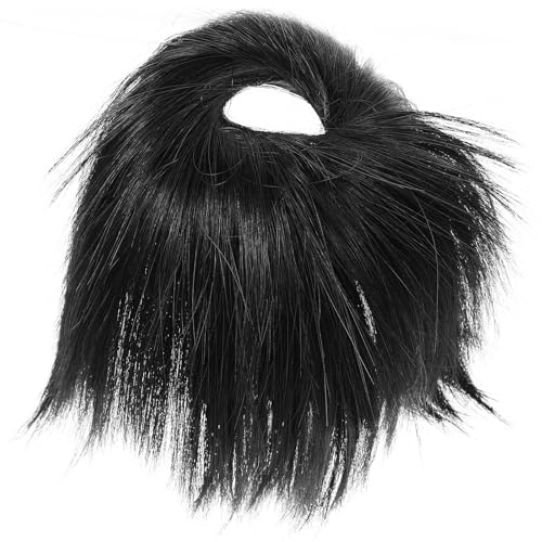 SHOWERORO Postizo de Moño Desordenado Negro Banda Cabello Accesorio para Mujer Pieza de Cabello para Peinados Casuales y Eventos Obsequios
