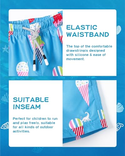 Image of SURF CUZ Boys Swim Trunks Toddler Swim Shorts UPF 50+ Bathing Suit for Boy Swimsuit Quick Dry Mesh Beach Boardshorts Swimwear