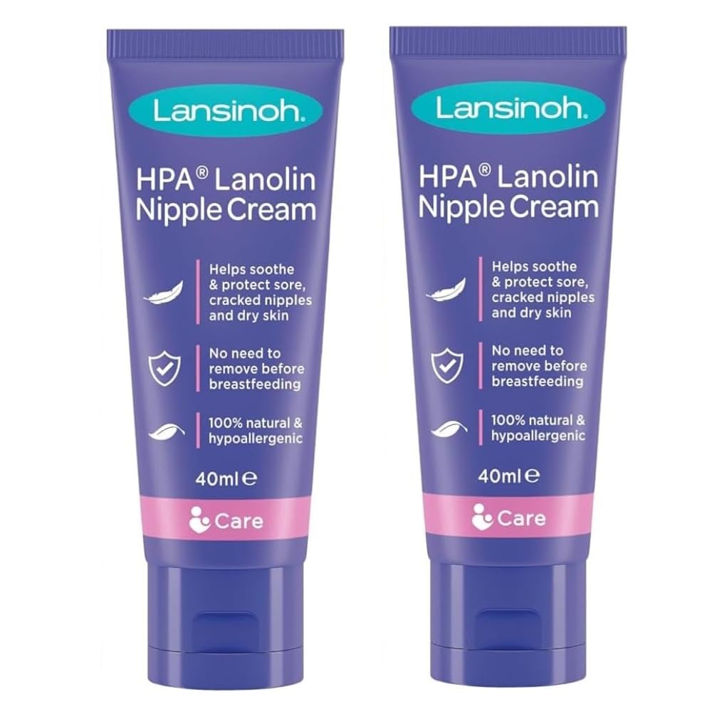 Lansinoh HPA Lanolin Nipple Cream | Sore Nipples Cracked Skin Breast Feeding 100% Natural | Tasteless & Odourless BPA BPS-free Breastfeeding | Safe for Baby and Mom | Hospital Bag Essentials (80ml)-image-2