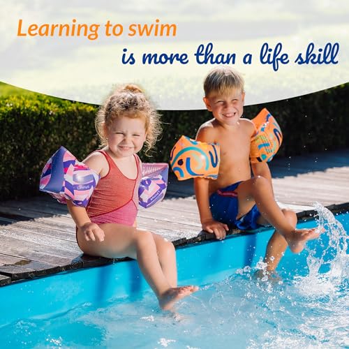 Limmys Premium Kids Arm Bands for Swimming, Safe & Comfy Armbands for Toddlers and Children Aged 1-6 Years, Soft - Image 2