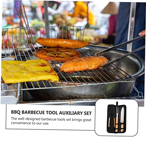Set de herramientas para barbacoa BESPORTBLE acero inoxidable miniatura 4