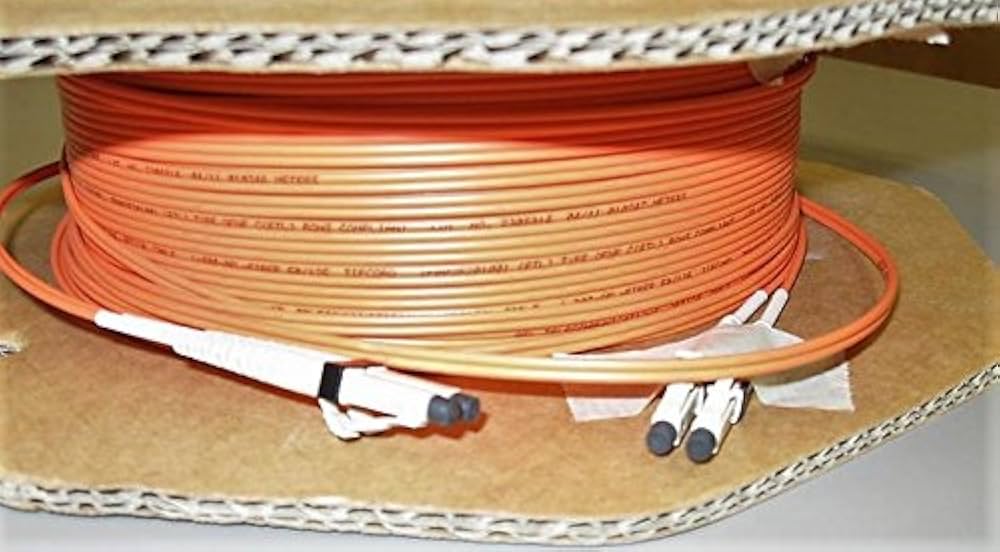 Amazon.com: 61M (200-ft.) LC to LC Orange Fiber Optic Cable