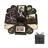 ❤【Einfach zu bedienen】Sie können das Geschenk personalisieren, Sie können Bilder einfügen oder Briefe schreiben. Sie können tolle Fotos Ihrer Erinnerungen unterbringen. 8 Arten von Zubehör, um Ihnen zu helfen, die Explosionsbox zu verschönern. Entwerfen Sie, was Sie mögen, was Sie wollen, was Sie können. Nach Ihren eigenen Vorstellungen gestaltet, wird diese Box ein bemerkenswertes Ergebnis garantieren!