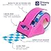 Decorative Packing Tape with Pink Dispenser – Checkered Cream & Blue, 1.88