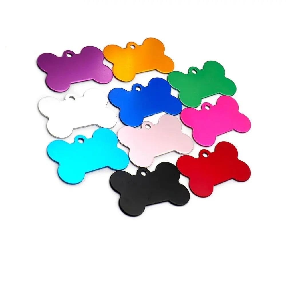 100 PZ Etichette Fai Da Te Incise Per Cani E Gatti Etichette Identificative Vuote In Alluminio Per Animali Domestici Pendenti Con Targhette Identificative Personalizzate Etichette Personalizzat