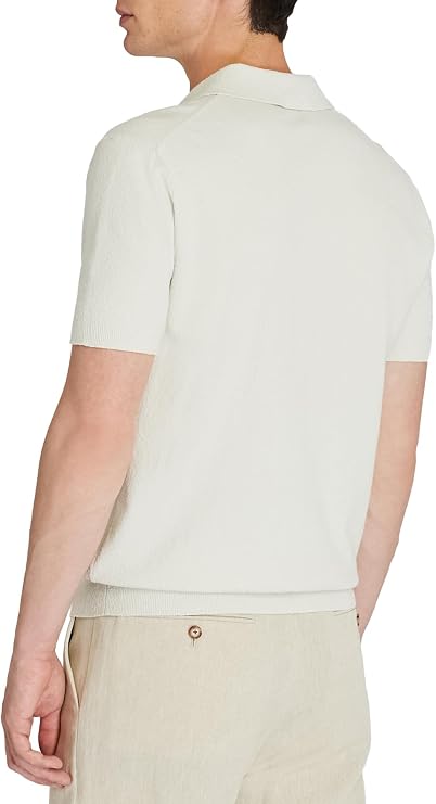 Club Monaco Men's Short Sleeve Boucle Polo