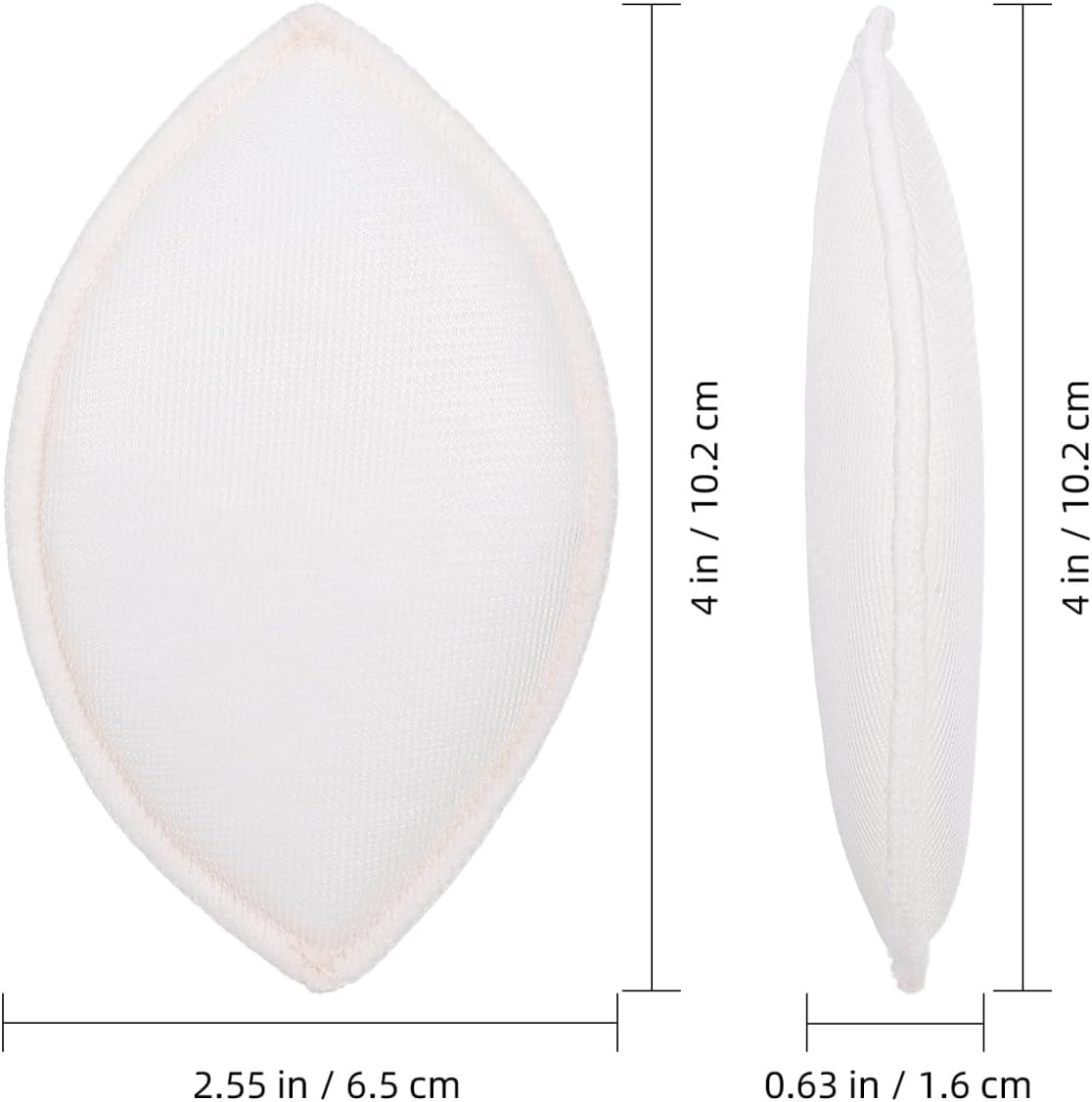 CALLARON 5 Pairs Bra Pads Inserts, Soft Cotton Sponge Inserts, Removable Push Up Pads for Bikini & Sports Bras, Breathable Cushion with Anti-Slip Design(Random Colors)