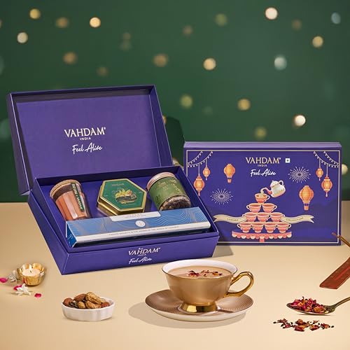 VAHDAM, Premium Diwali Gifts 2025 | Rose Gulkand Chai + Eat Bette...