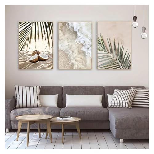 Tableau Déco Nature pour illuminer un salon sombre vagues et plage - 6