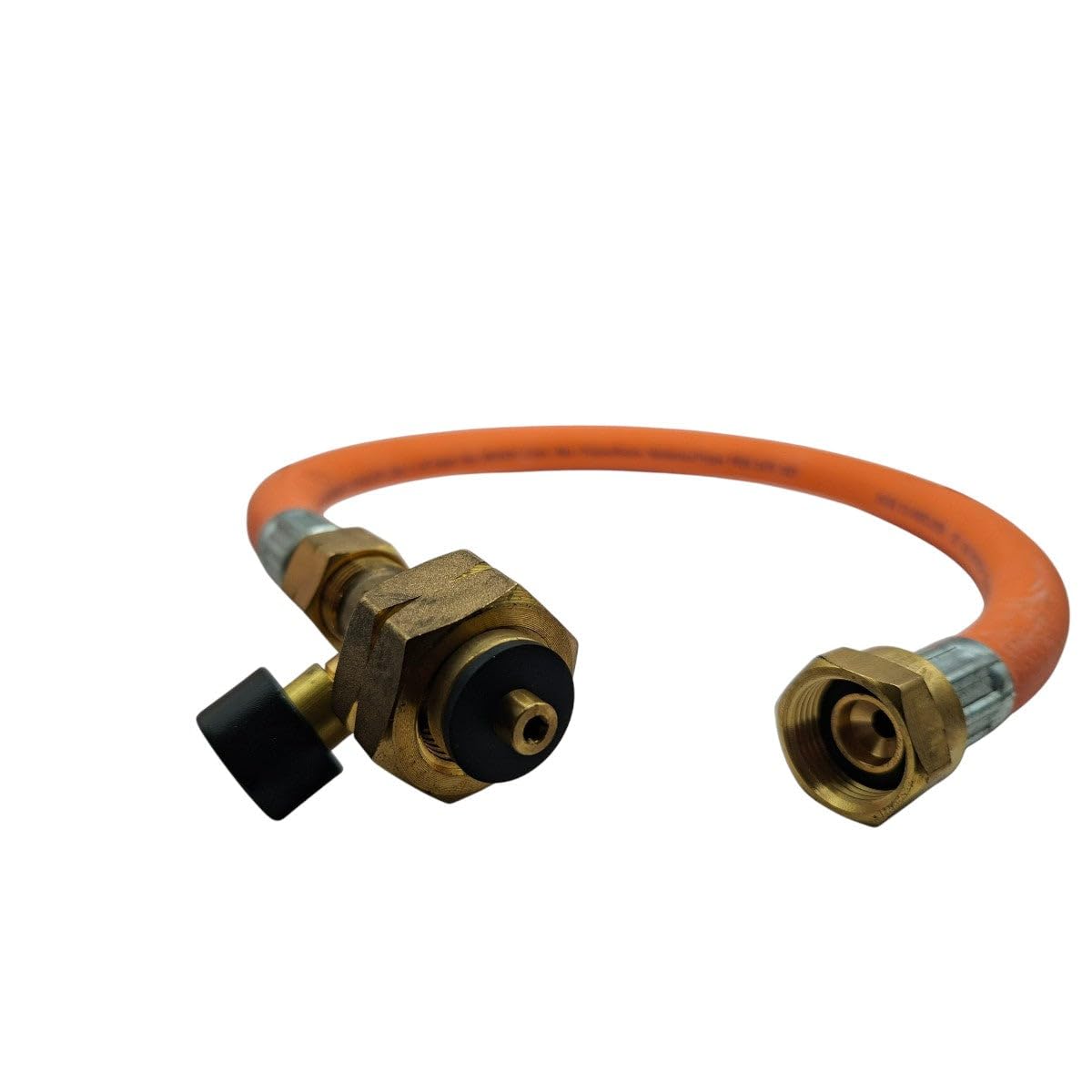 Tubo di collegamento EFV propano GPL Cavetto 450mm – Tubo gas ad alta pressione G5 a W21.8 per roulotte, camper e roulotte Airstream