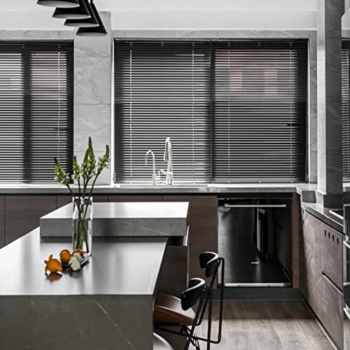 Persianas venecianas de aluminio horizontales: cortinas opacas y térmicas para ventanas 7