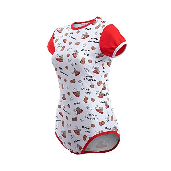 LittleForBig-Baumwolle-Strampler-Onesie-Pyjamas-Bodysuit-Kekse-und-Milch-Muster LittleForBig Baumwolle Strampler Onesie Pyjamas Bodysuit-Kekse und Milch Muster