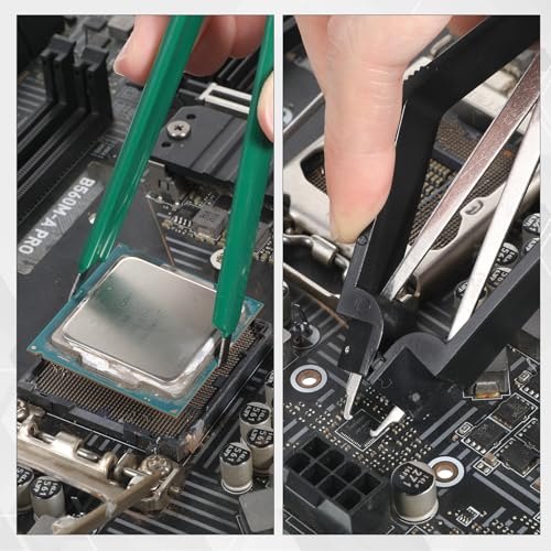 2Pcs IC PLCC Chip Extractor, Motherboard Circuit Board Component Remover Tool PLCC IC Chip Extractor & U-Shape ROM Extractors Puller Motherboard Circuit Board Component Puller Tool Clip Pliers