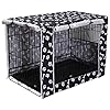 Geyecete Large Dog Crate Covers Fits 24inch-48inch Dog Crates for Small Medium Large Dogs Dog Crate Bed Dog Crate with Cover – Cover only(Crate Not Included)-Black-30