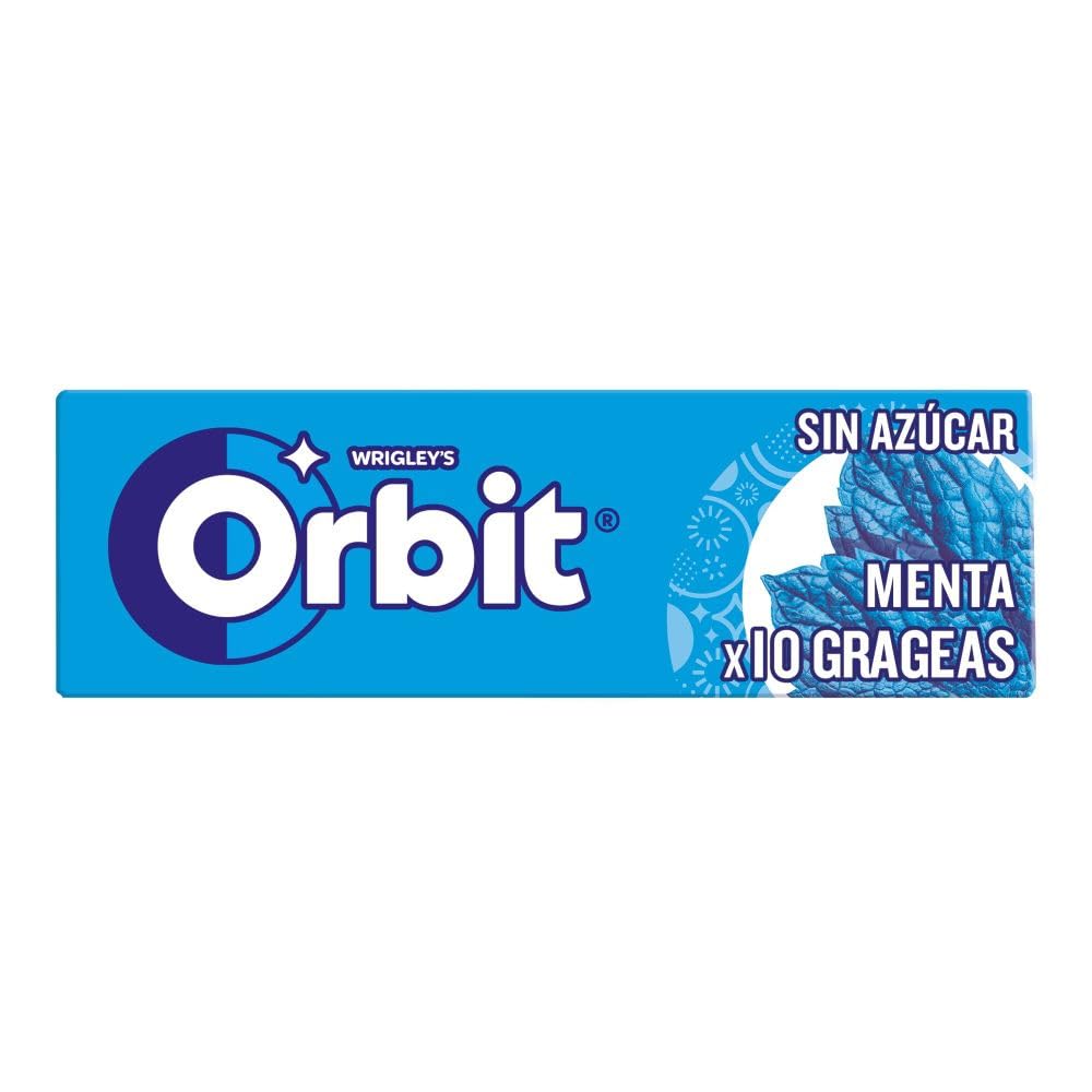 Orbit Chicles Sin Azúcar Sabor, Fresco, Intenso Y De Larga Duración En Formato Gragea ( Paquetes X 10 Chicles), Menta, 30 Unidades