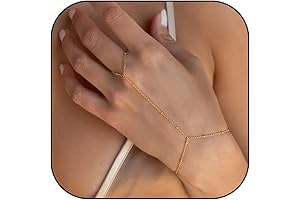 14k Delicate Gold Hand Chain