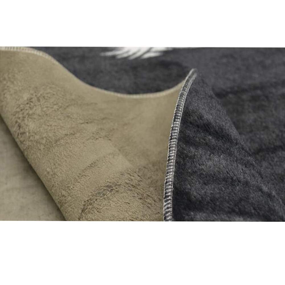 Kuhfell Kunstfell Teppich Rinderfell Fell Fellimitat 200 * 140cm Schwarz/Braun Variation,Schwarz