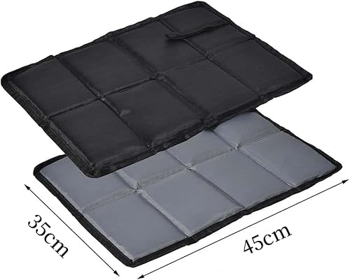 MHwan Sitzkissen Outdoor, 2 Stück Extragröße 45x35 cm Wasserdicht und Thermo Sitzunterlage Outdoor für Erwachsene und Kinder, Warm, Weich und Bequem Outdoor Sitzkissen Faltbar, Maschinenwaschbar