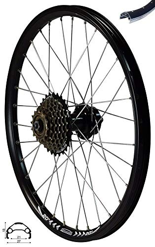 REDONDO 24 Zoll Laufrad Set Hinterrad und Vorderrad Schwarz mit Shimano Nexus 3 Gang und Rücktrittbremse