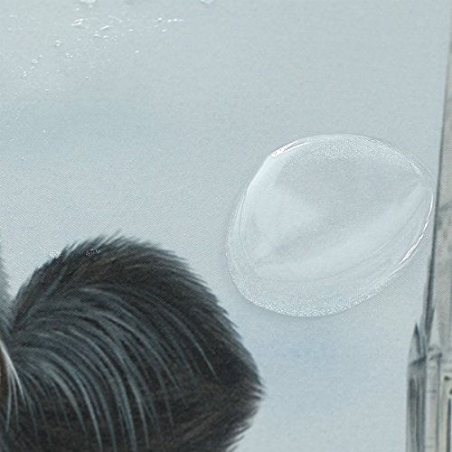 Djrow Farmhouse Cow Shower Curtain And Bath Mat Set,Includes 72"X72" Bathtub Waterproof Curtains And 23.6"X15.7" Floor Mat #TOP3