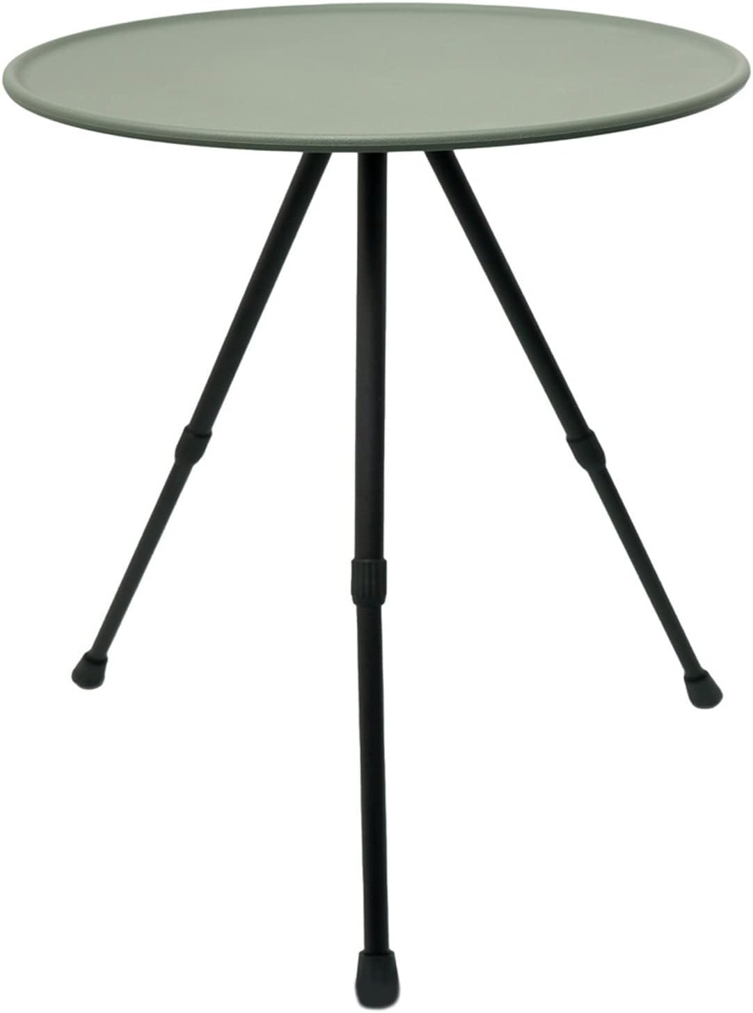 Telescopic Folding Round Table Outdoor Three-Legged Dining Table Portable Aluminum Alloy Coffee Table Liftable Table Folding Desk, Dark Green