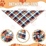 50 pcs bandanas for dogs plaid dog bandana washable puppy bandana triangle dog drool bibs dog hankerchief girl comfortable scarfs for small medium large dogs girl boy pet accessories 11